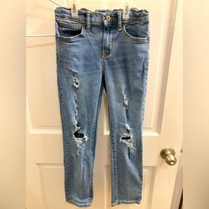 Distressed boys jeans